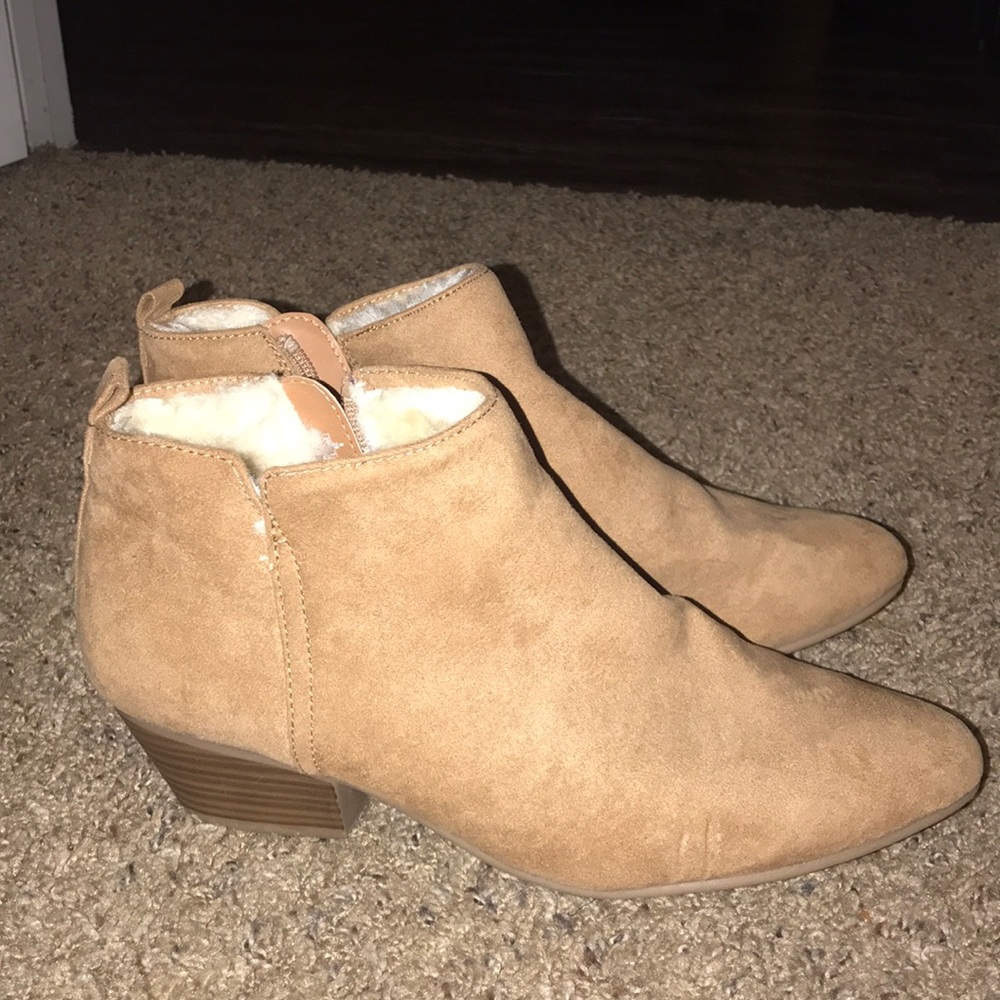 Furry Ankle Boots